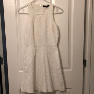 Banana Republic white dress with pockets.